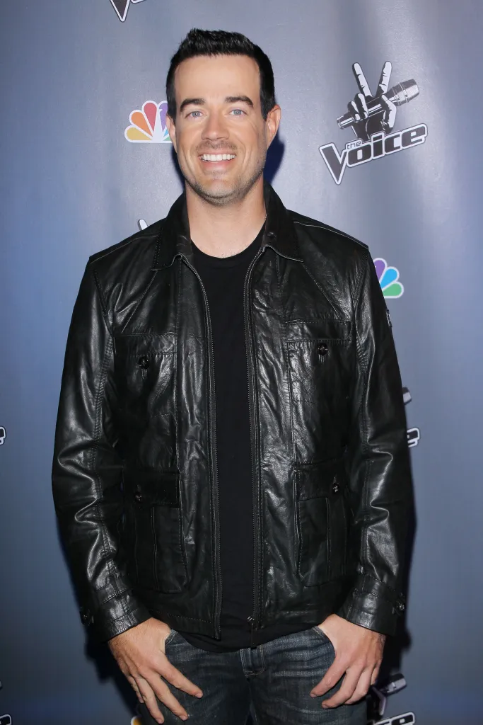 Carson Daly at "The Voice" press conference.