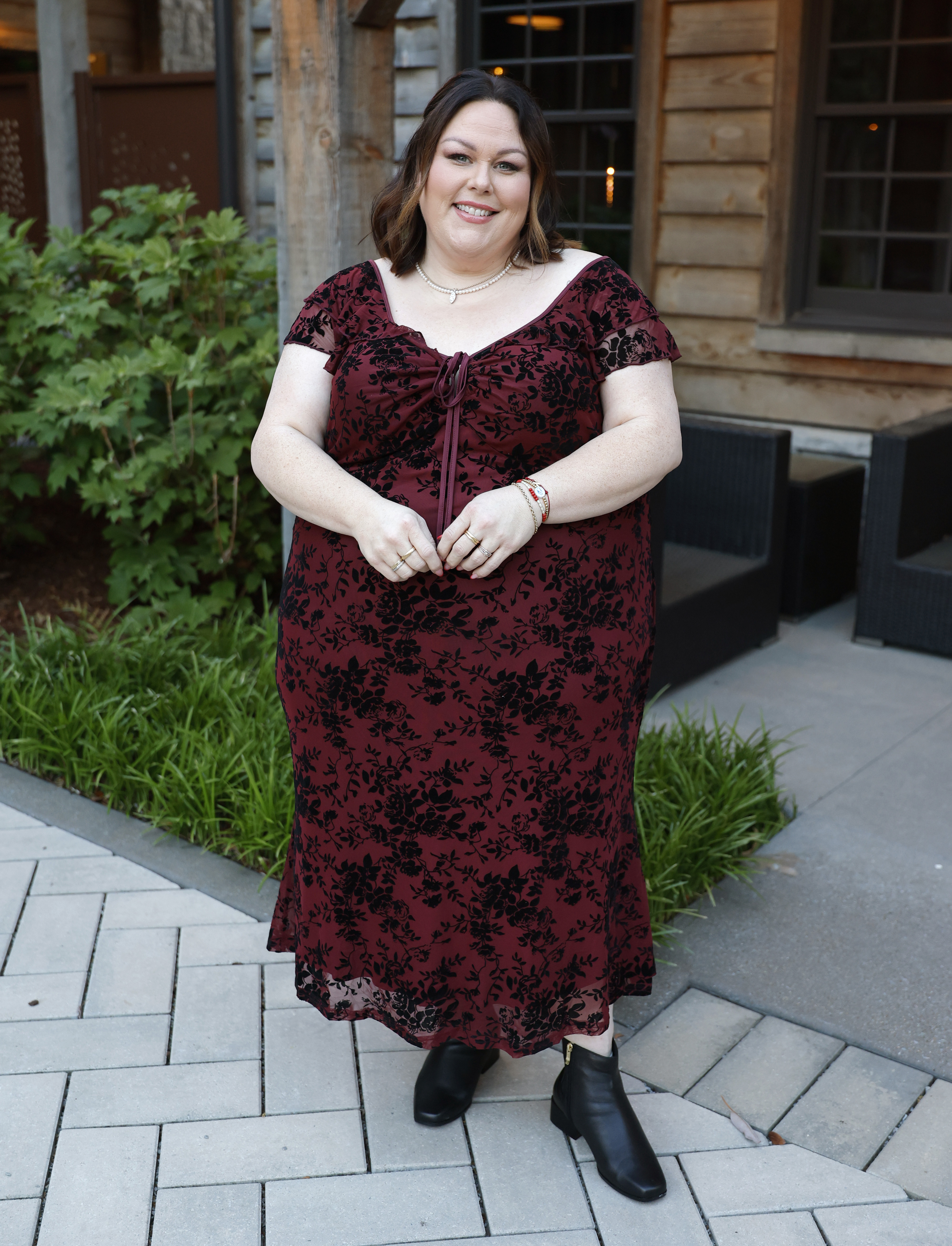 Chrissy Metz posing for a photo.