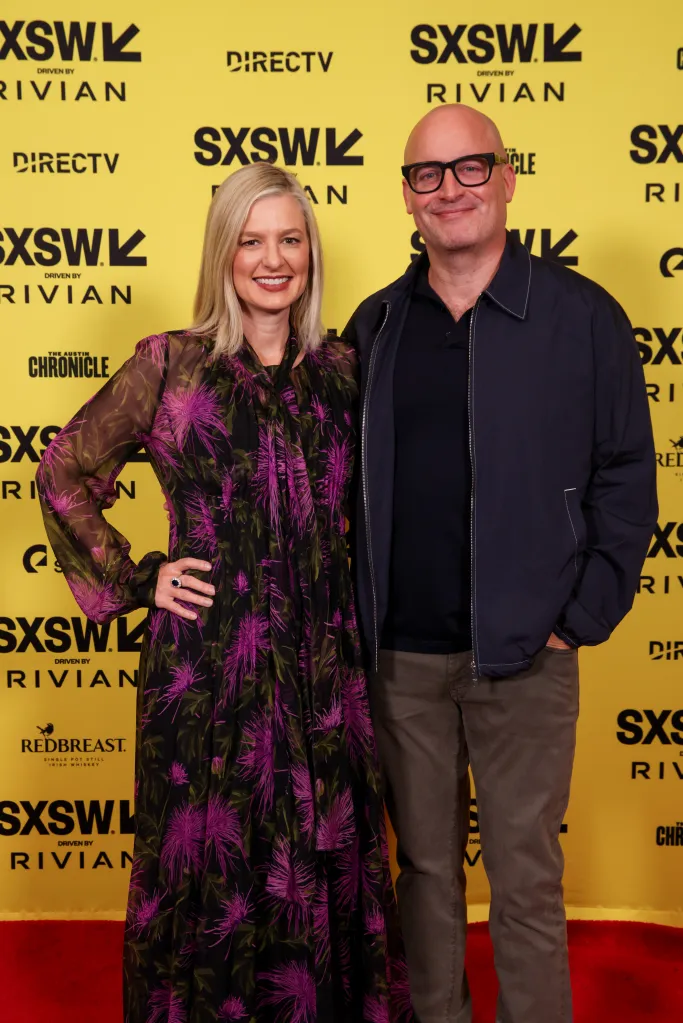 Christina Pazsitzky and Tom Segura at the "Mermaid" Premiere during SXSW.