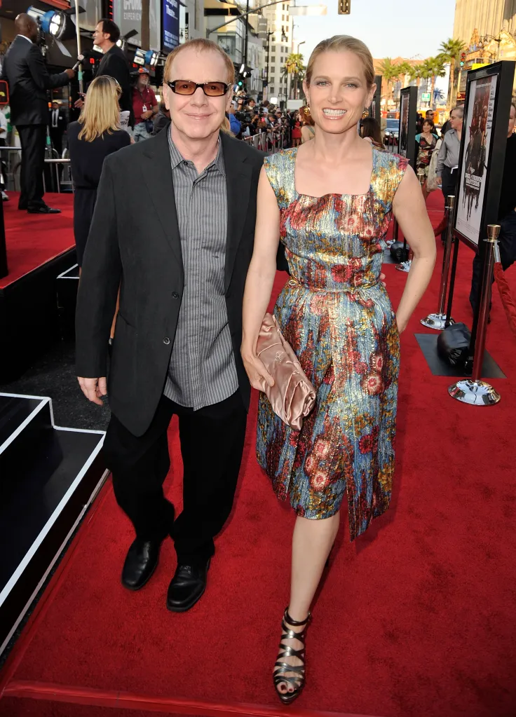 Composer Danny Elfman and actress Bridget Fonda at the premiere of "Inglourious Basterds."