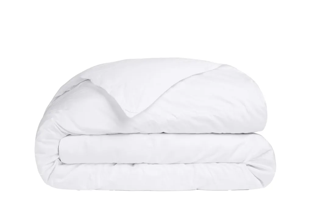 A stack of white bedding