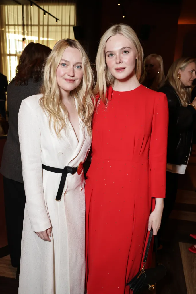 Executive producers Dakota Fanning and Elle Fanning at the premiere of Apple TV's