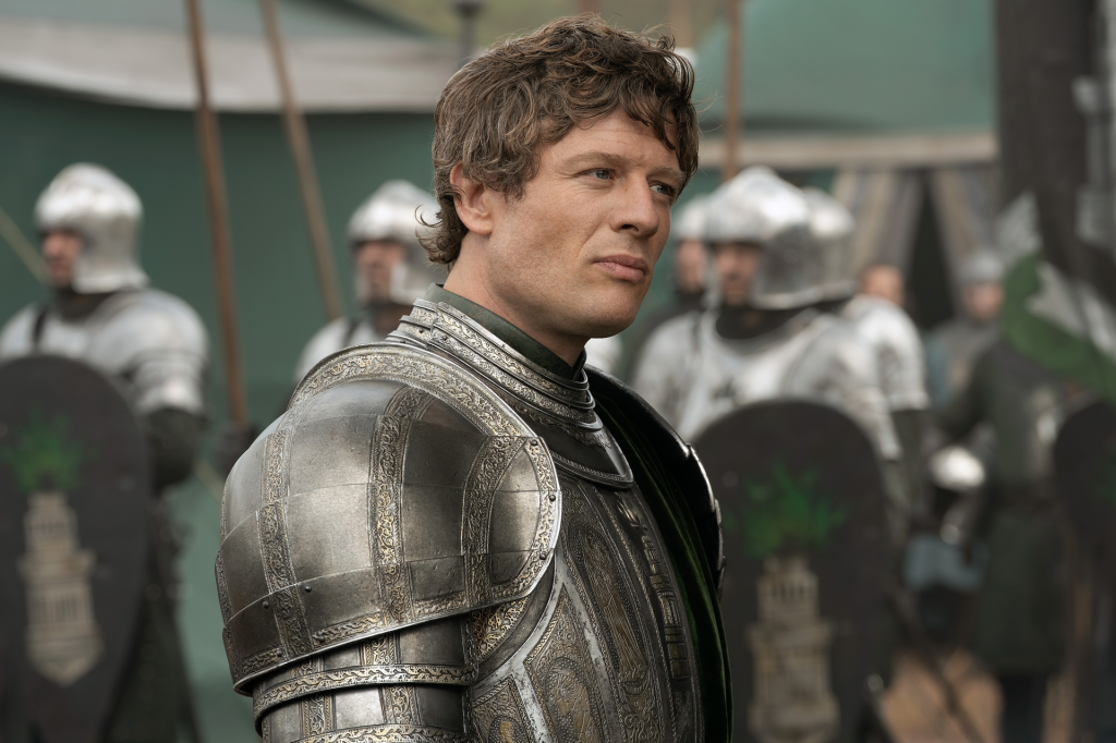 James Norton as a knight in "House of the Dragon" Season 3 Episode 1.