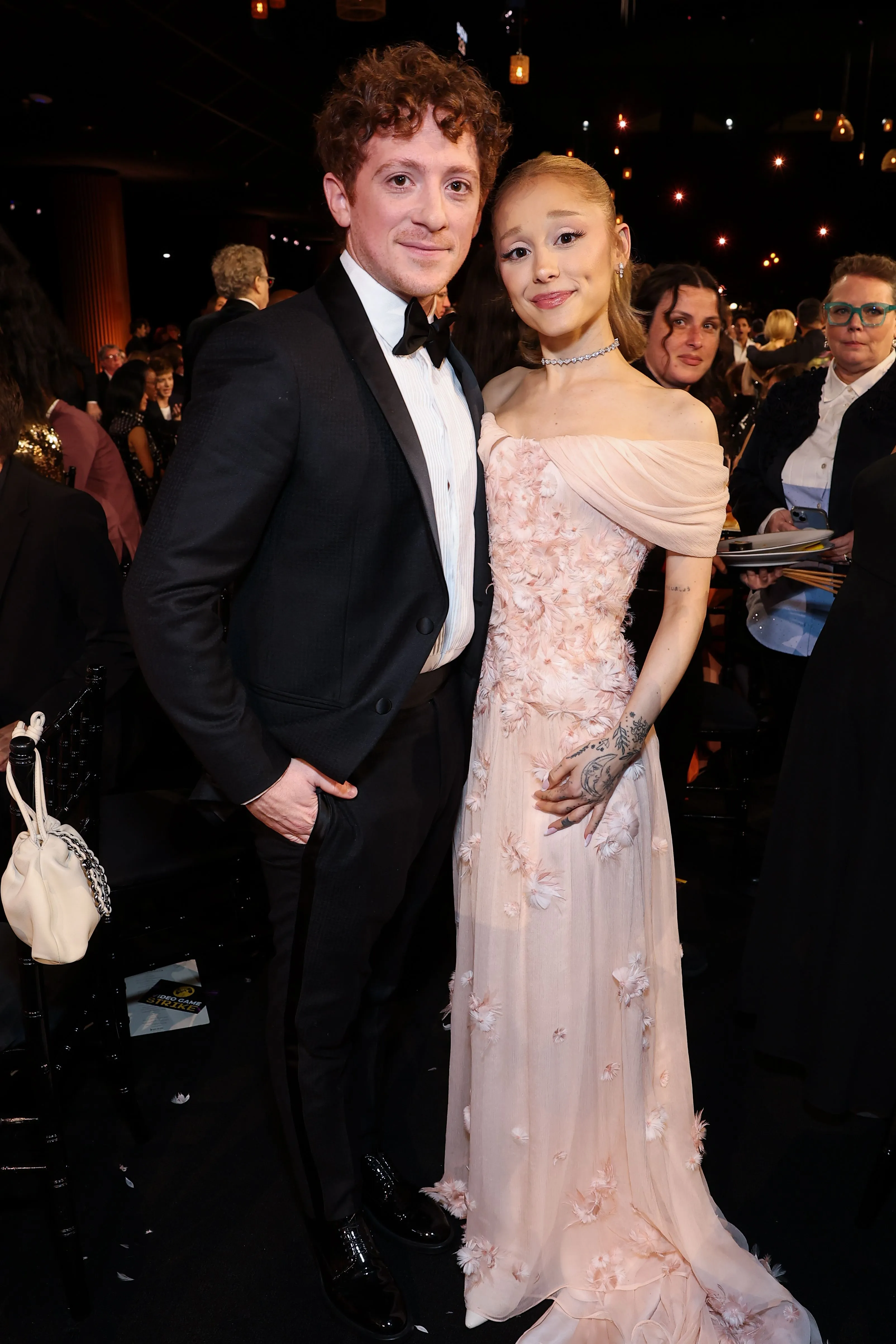 Ethan Slater and Ariana Grande