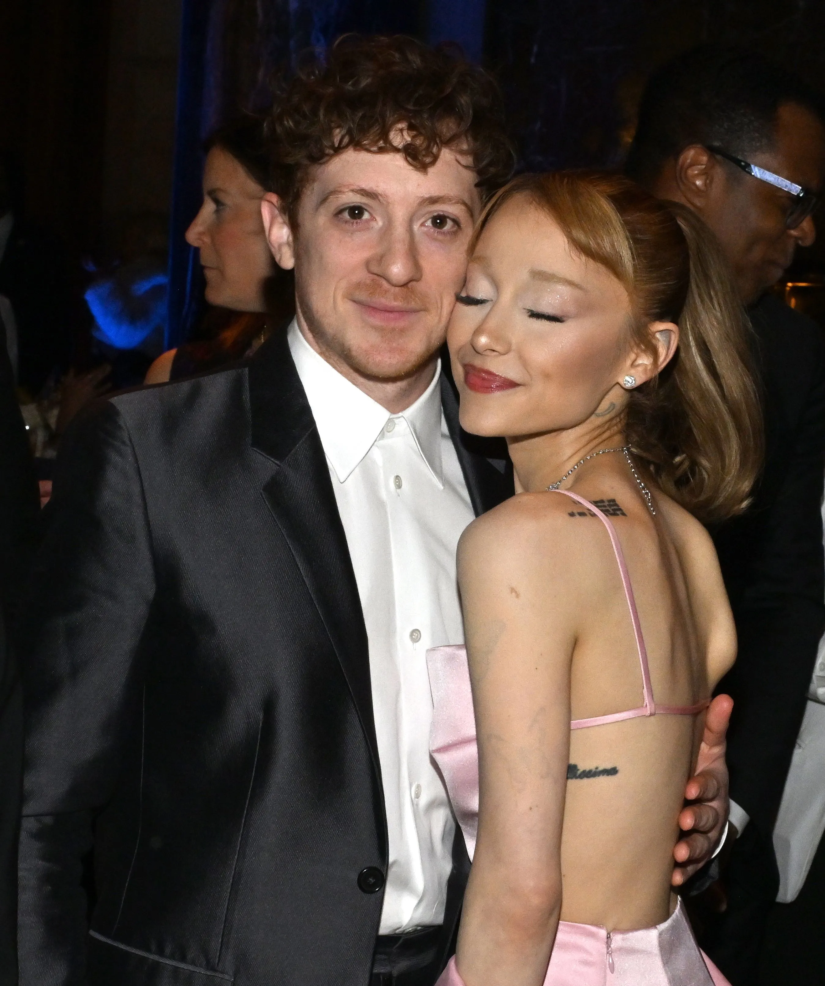 Ethan Slater and Ariana Grande