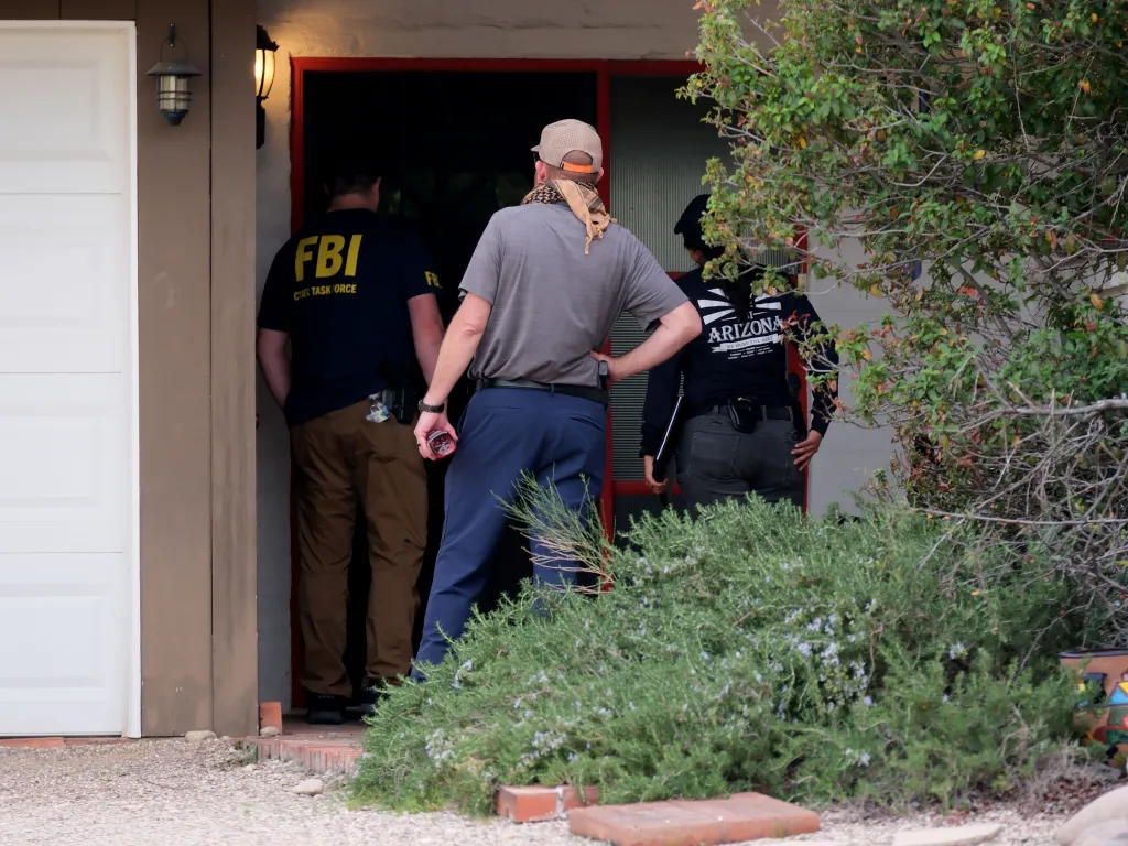 FBI agents going door-to-door in search of Nancy Guthrie.