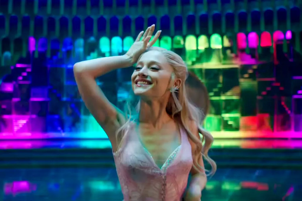 Ariana Grande as Glinda in "Wicked: For Good."