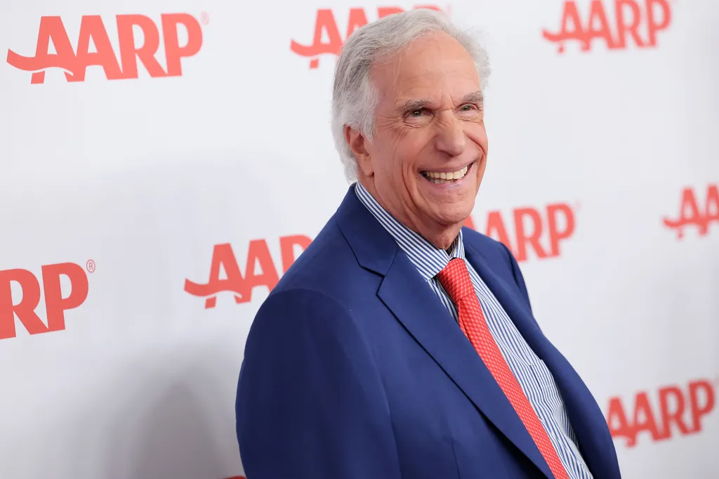 Henry Winkler smiling at AARP's Movies For Grownups Awards.