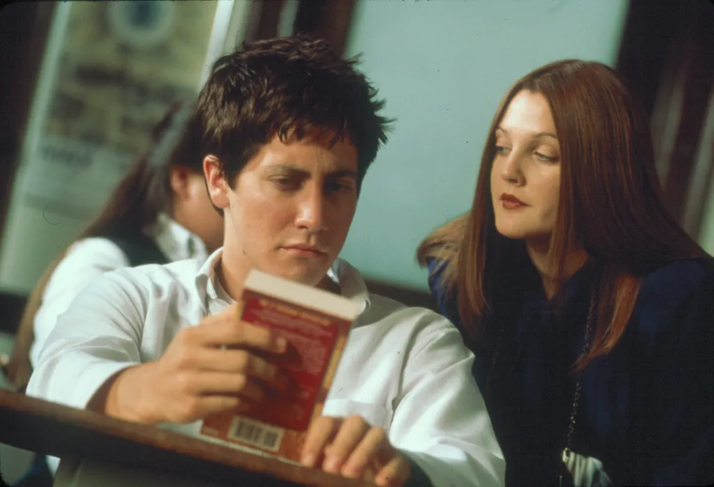 Jake Gyllenhaal and Drew Barrymore in a scene from "Donnie Darko."