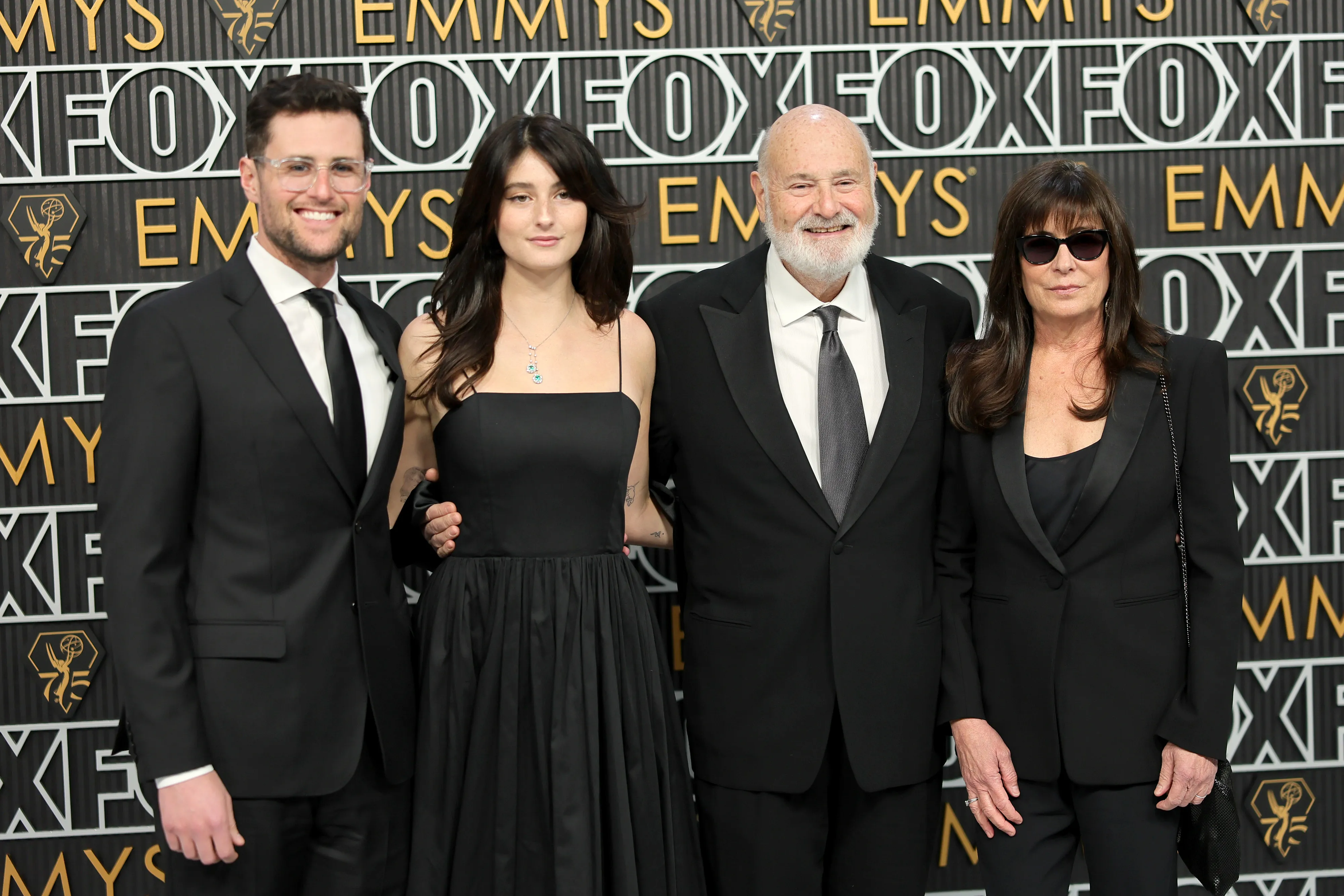Jake Reiner, Romy Reiner, Rob Reiner, and Michele Reiner attending the 75th Primetime Emmy Awards.