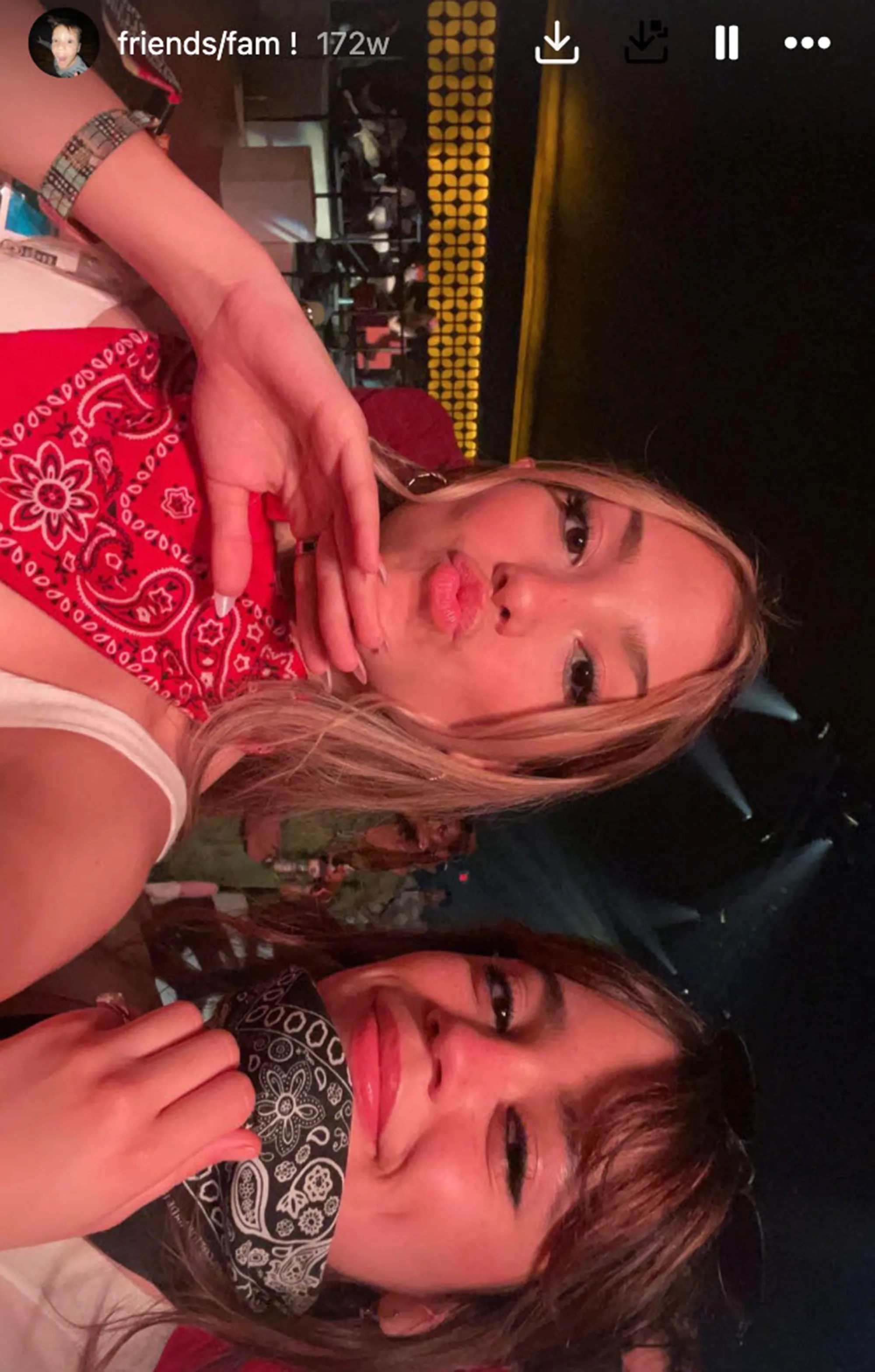 Jenna Ortega and her sister Aliyah Ortega taking a selfie together.