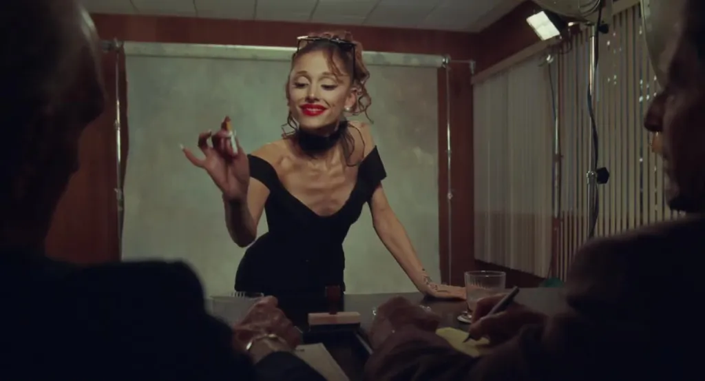 Ariana Grande in her "petal" official music video.