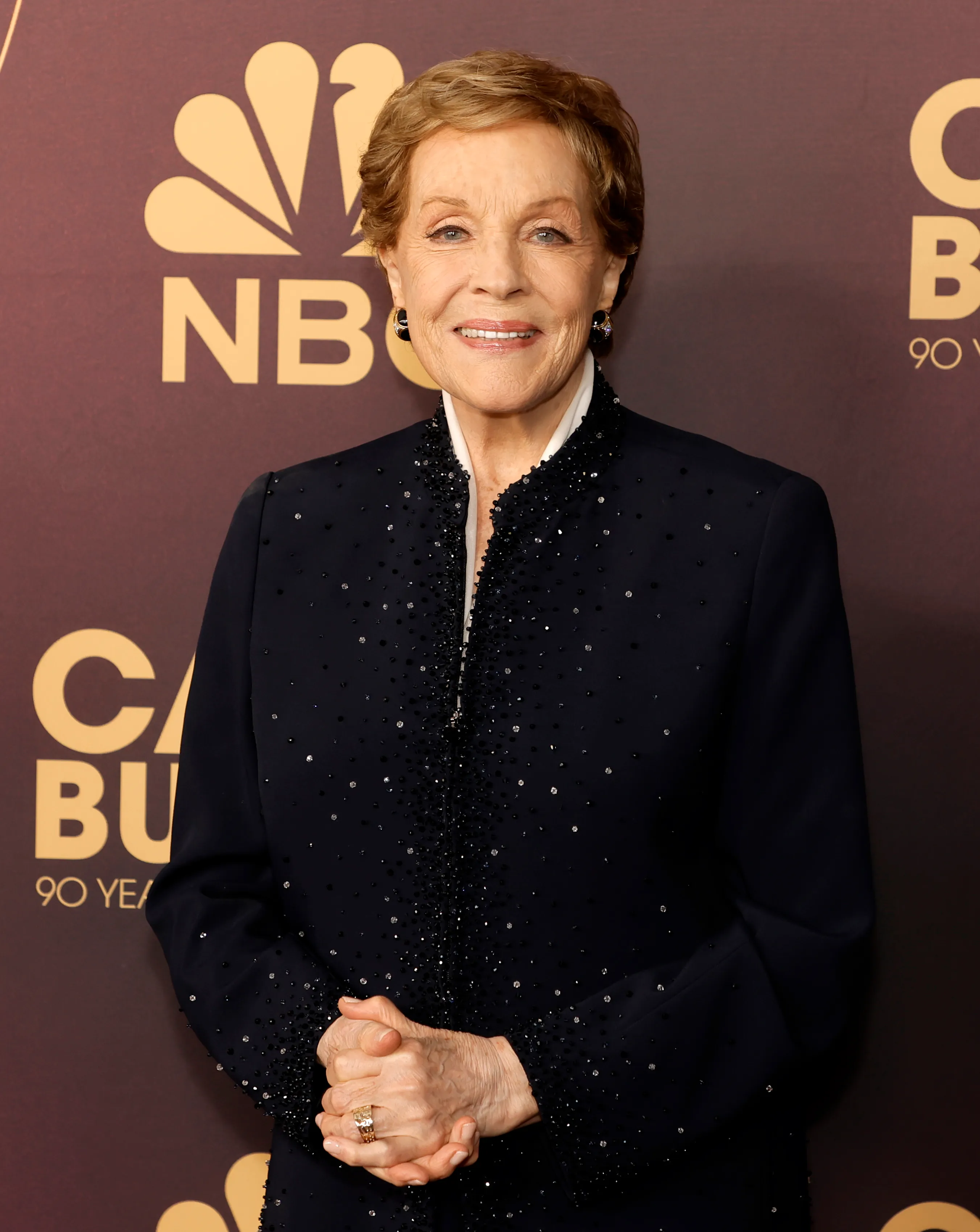 Julie Andrews smiles at NBC's 