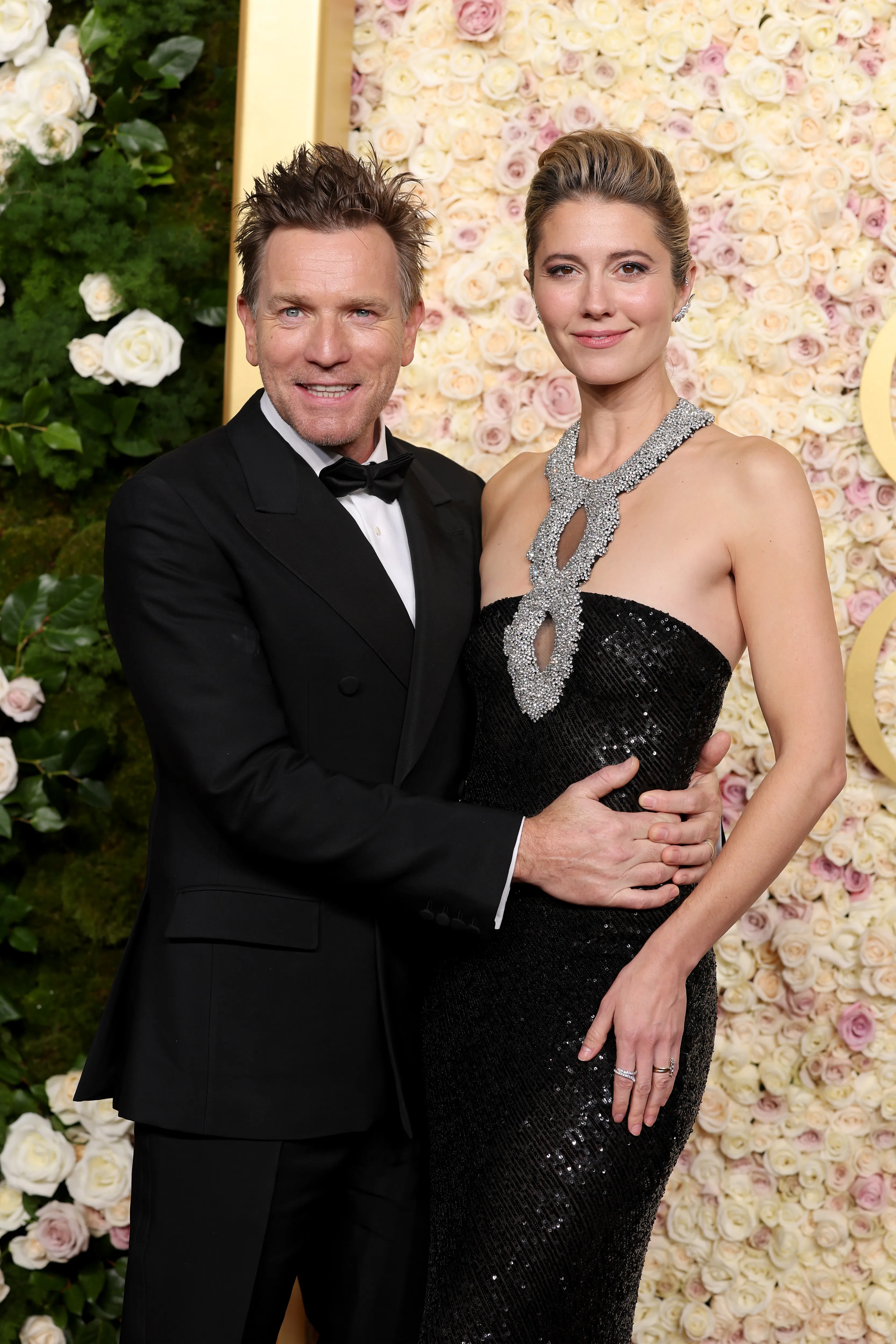 Ewan McGregor and Mary Elizabeth Winstead at the 82nd Annual Golden Globe Awards.