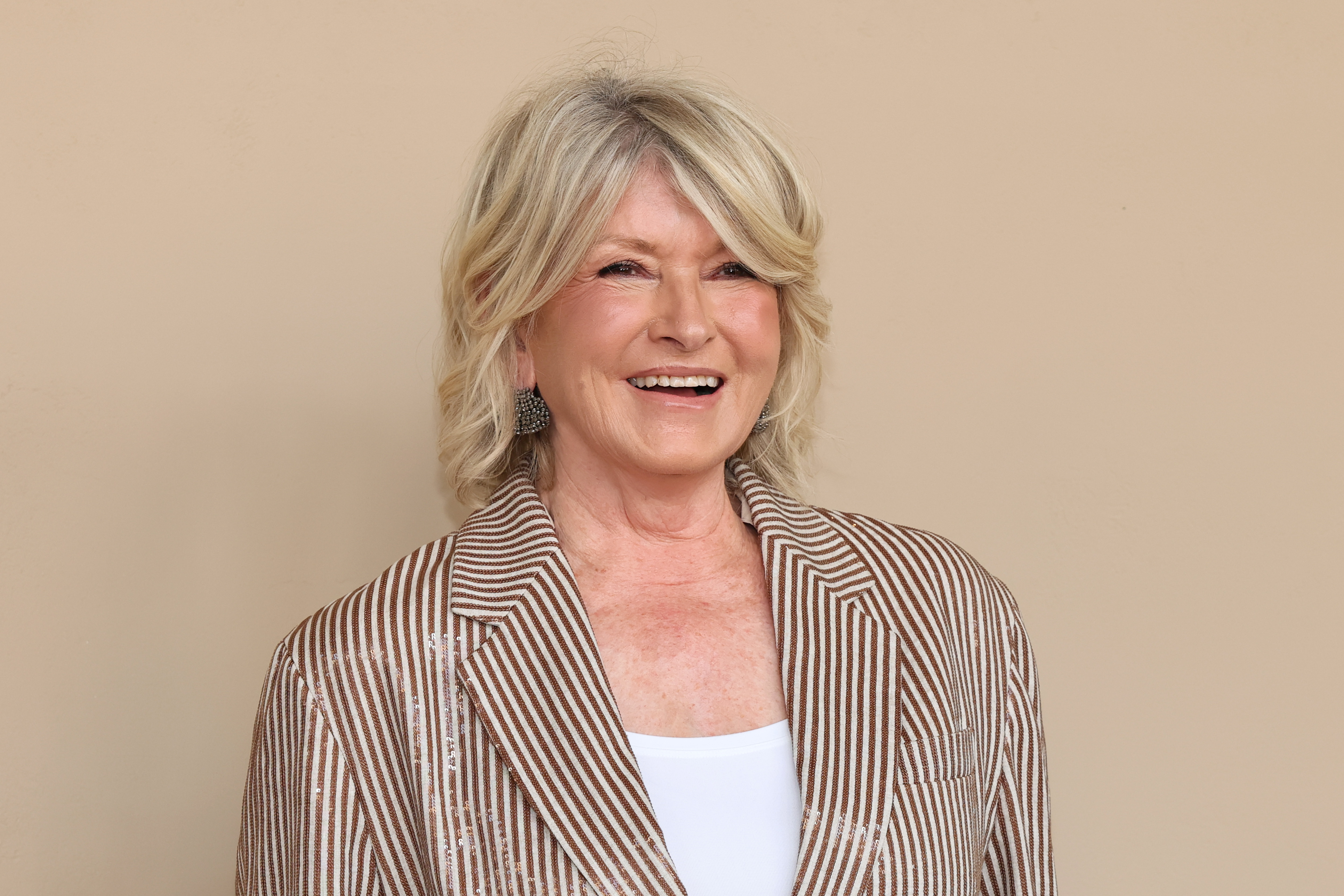 Martha Stewart smiling at the gala screening of "Brunello: The Gracious Visionary."