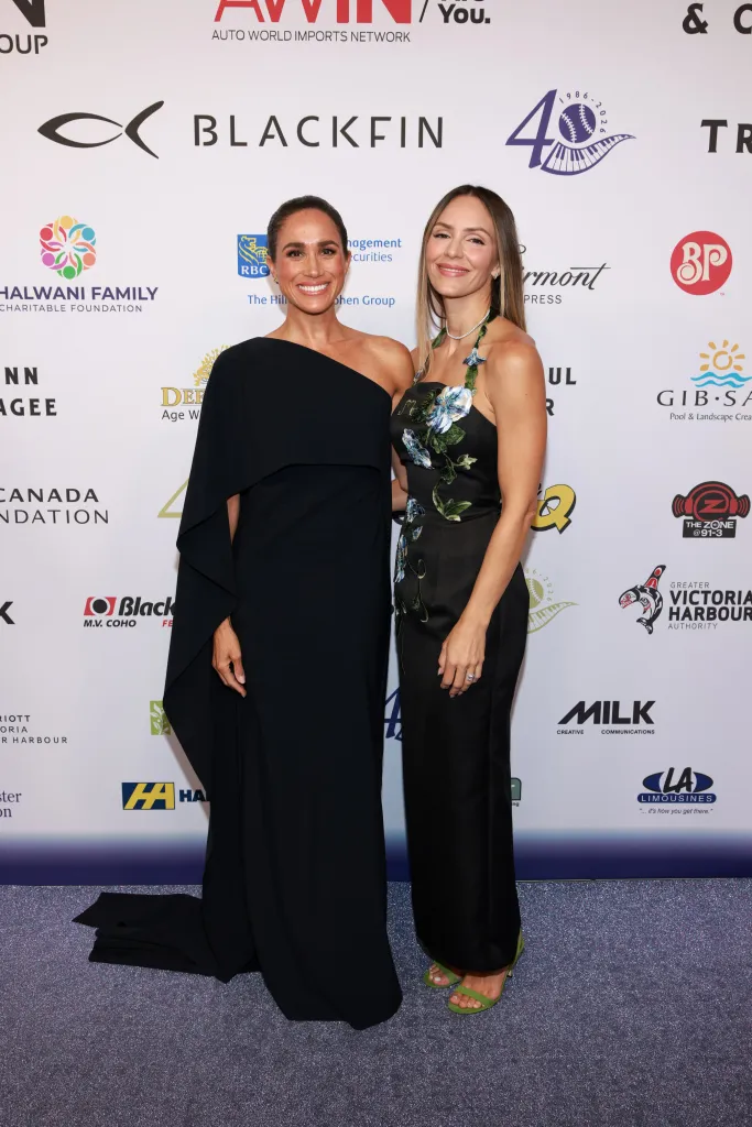 Meghan, Duchess of Sussex and Katharine McPhee attend the David Foster Foundation 40th Anniversary Celebration.
