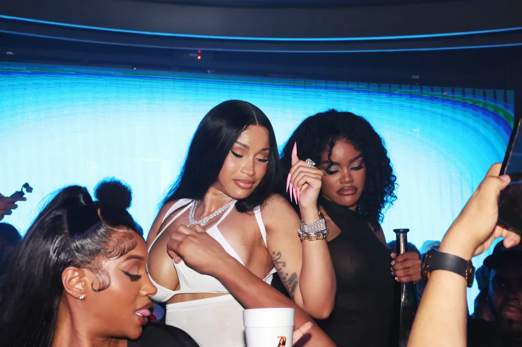 Cardi B and Teyana Taylor at an event in New York City.