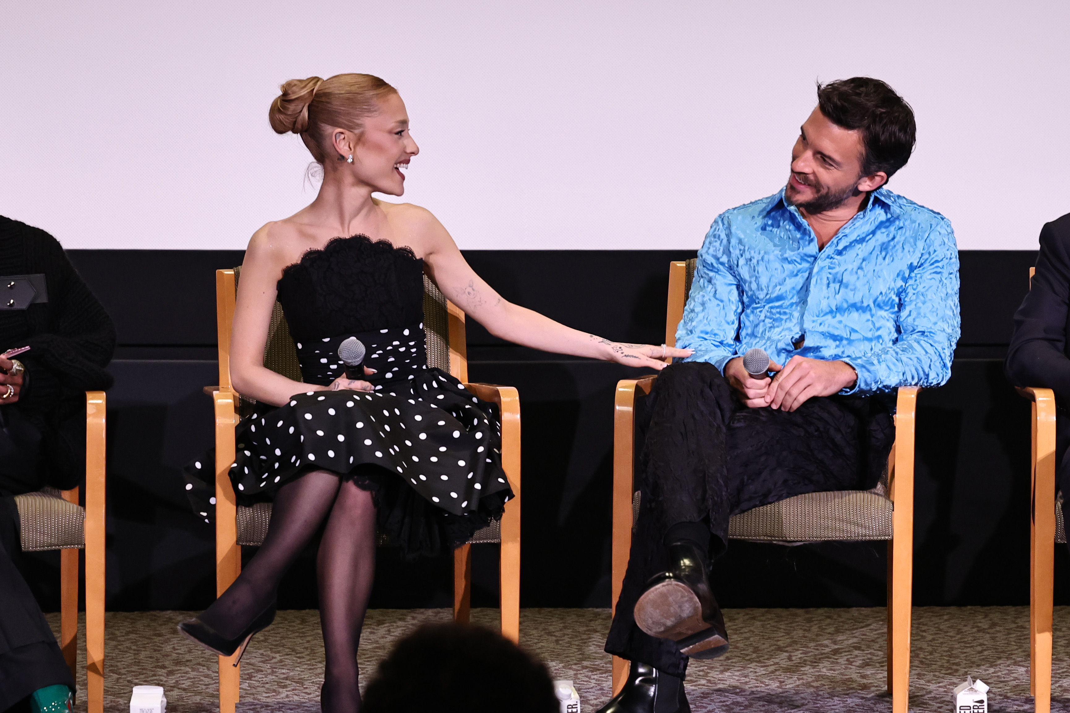 Ariana Grande and Jonathan Bailey.