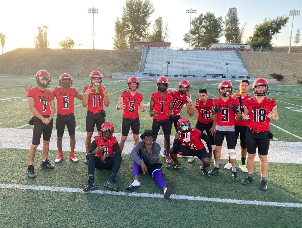 Pierce College football team in Los Angeles, California.