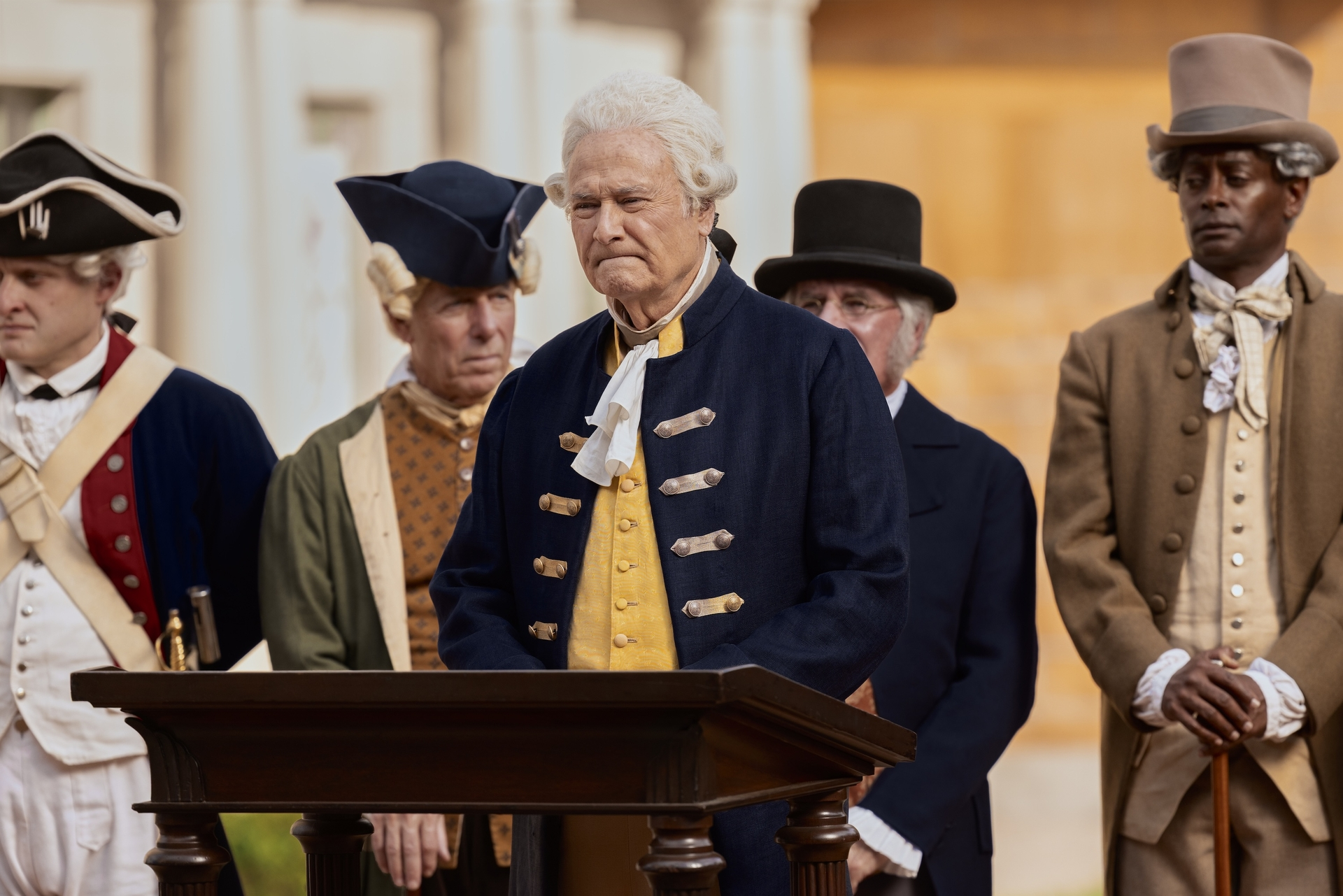 Rob Reiner as Benjamin Franklin in "Life, Larry, And The Pursuit Of Unhappiness."
