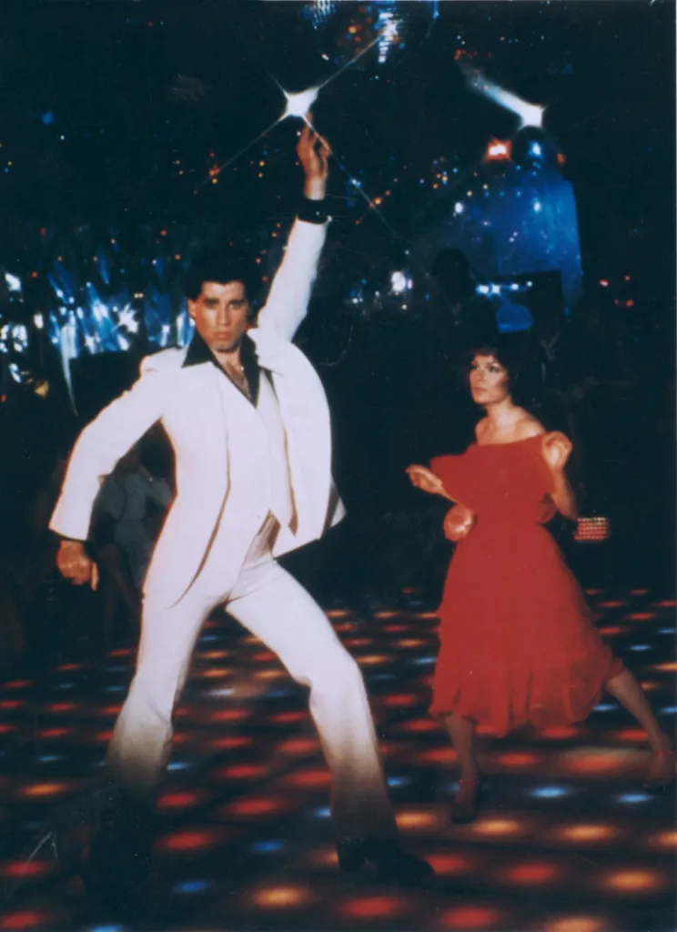 John Travolta strikes a pose in the 1977 hit "Saturday Night Fever" the bot tries to imitate