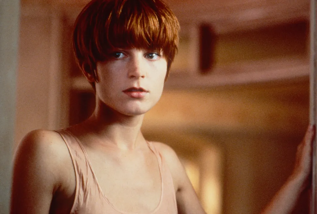 A portrait of Bridget Fonda in "Single White Female."