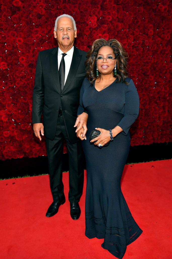 Stedman Graham and Oprah Winfrey attend the Tyler Perry Studios grand opening gala.