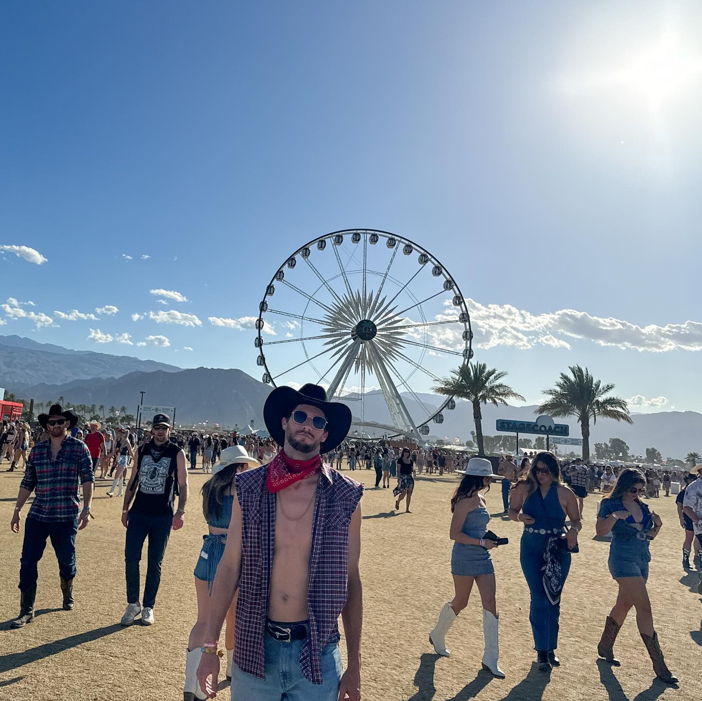 Teddi Mellencamp's younger boyfriend PJ Conley at a music festival.