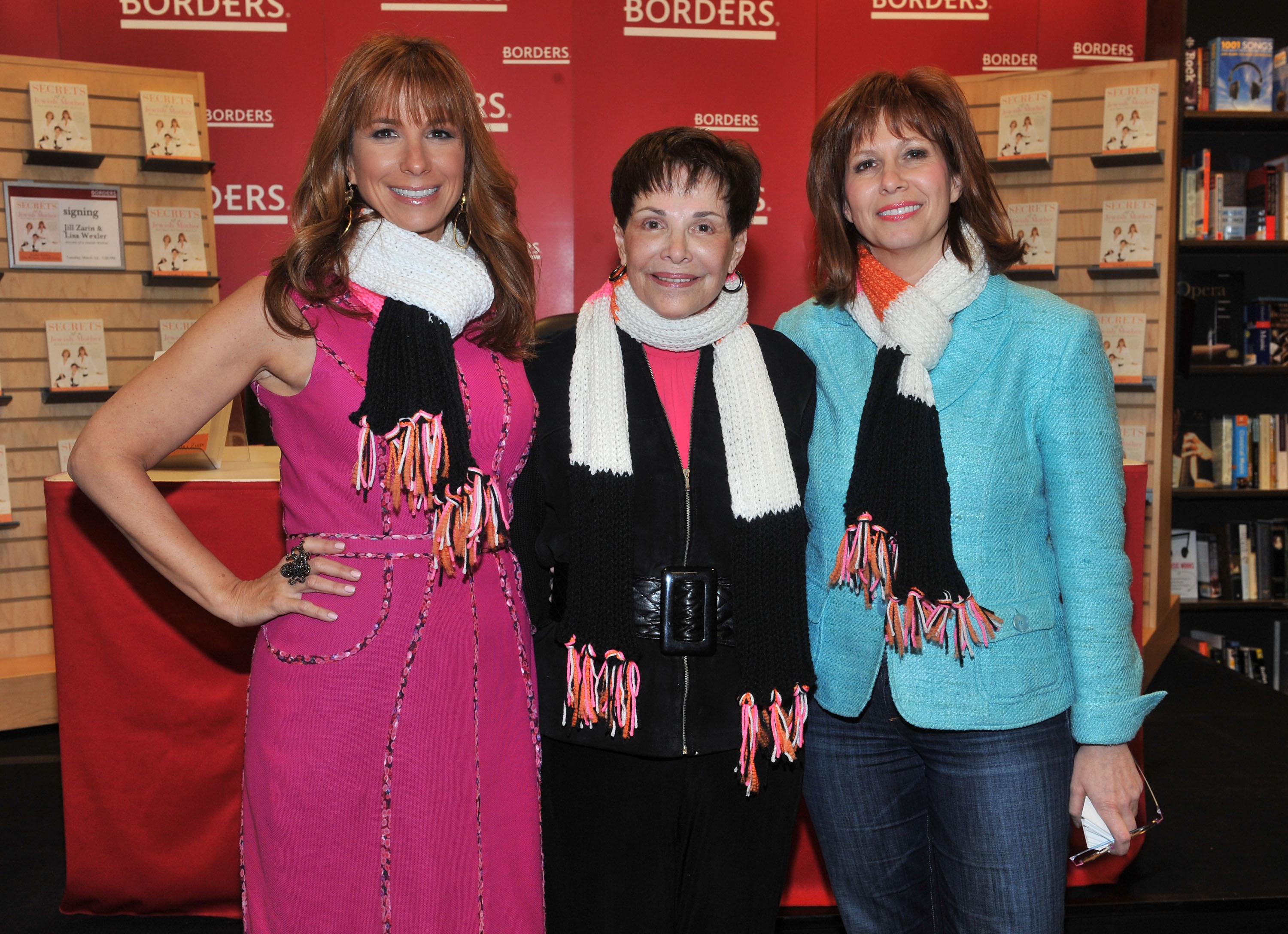 Jill Zarin, Gloria Kaman, and Lisa Wexler promoting "Secrets Of A Jewish Mother" at Borders Columbus Circle.