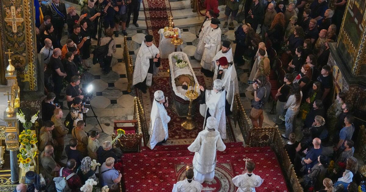 Ukraine honors its ‘collector of souls,’ who was killed while recovering the war dead