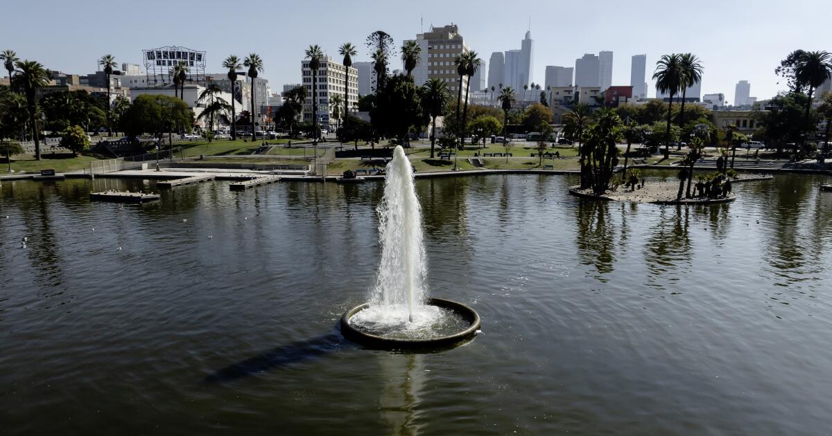 Pedal boats are coming back to MacArthur Park. ‘Boy, this water is nasty’
