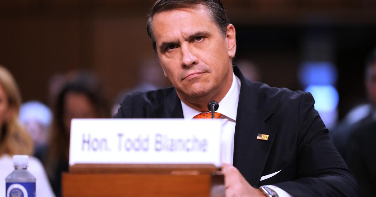 Blanche rescinds fund for Trump allies after GOP senators threaten to block his attorney general bid