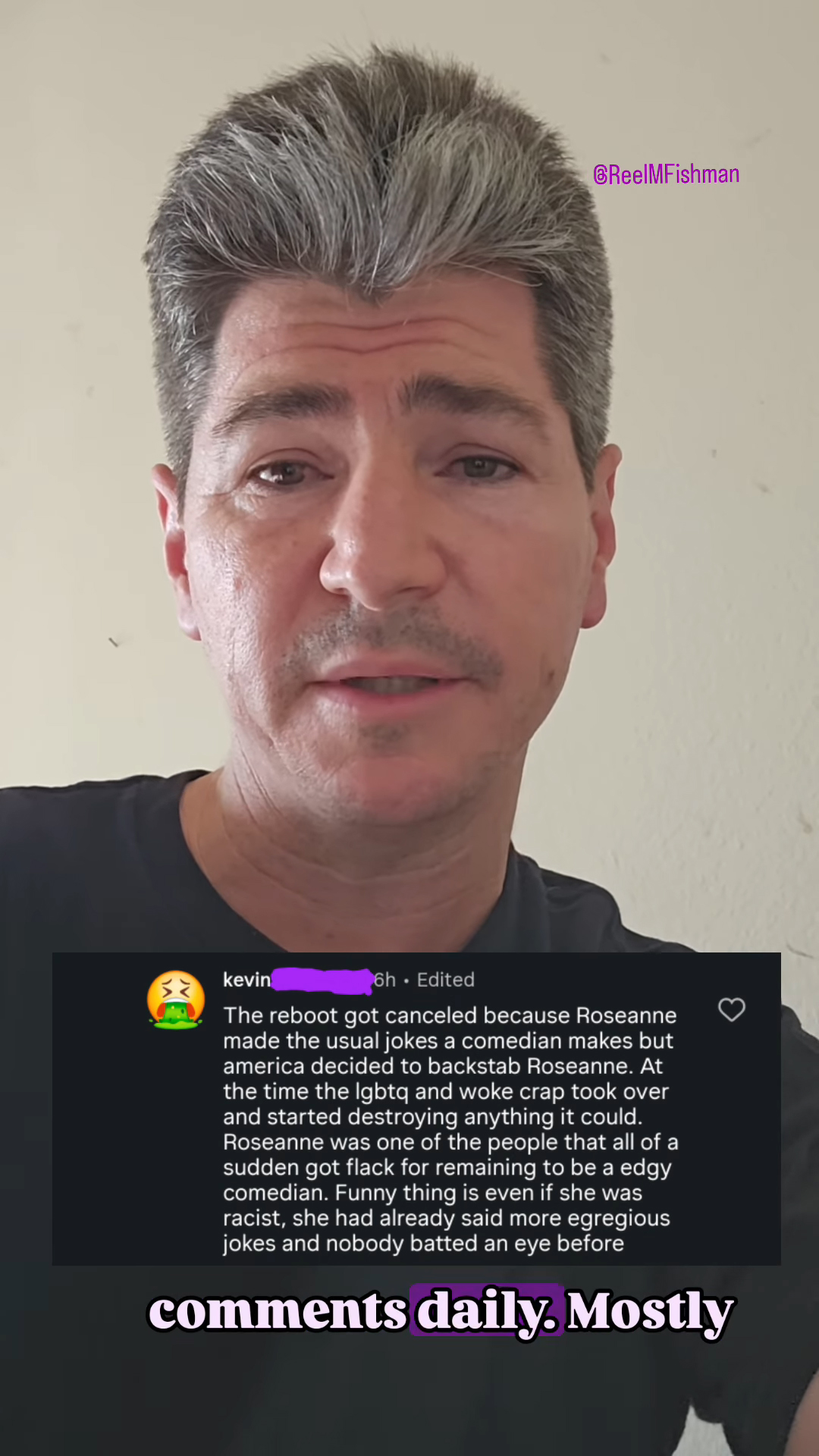 Michael Fishman discussing the cancellation of the