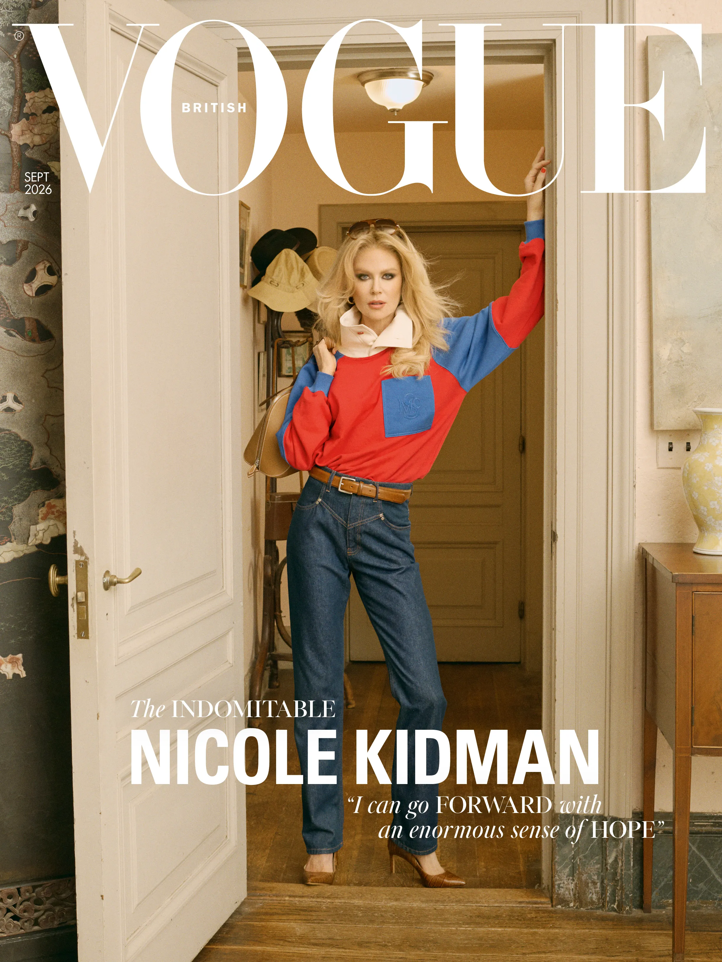 Nicole Kidman on the cover of British Vogue